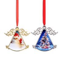 Meideli Angel Wing Blank Sublimation Pendant Christmas Tree