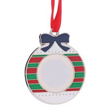 Sublimation Blank Metal Wreath Christmas Ornaments