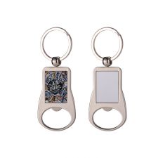 Sublimation Silver Bottle Opener Keychain