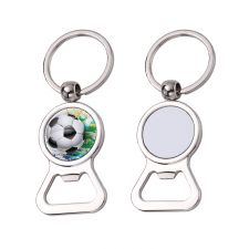 Sublimation Round Blank Bottle Opener Keychain