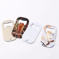 Sublimation Stainless Steel Flat Dog Tag Bottle Opener-silver