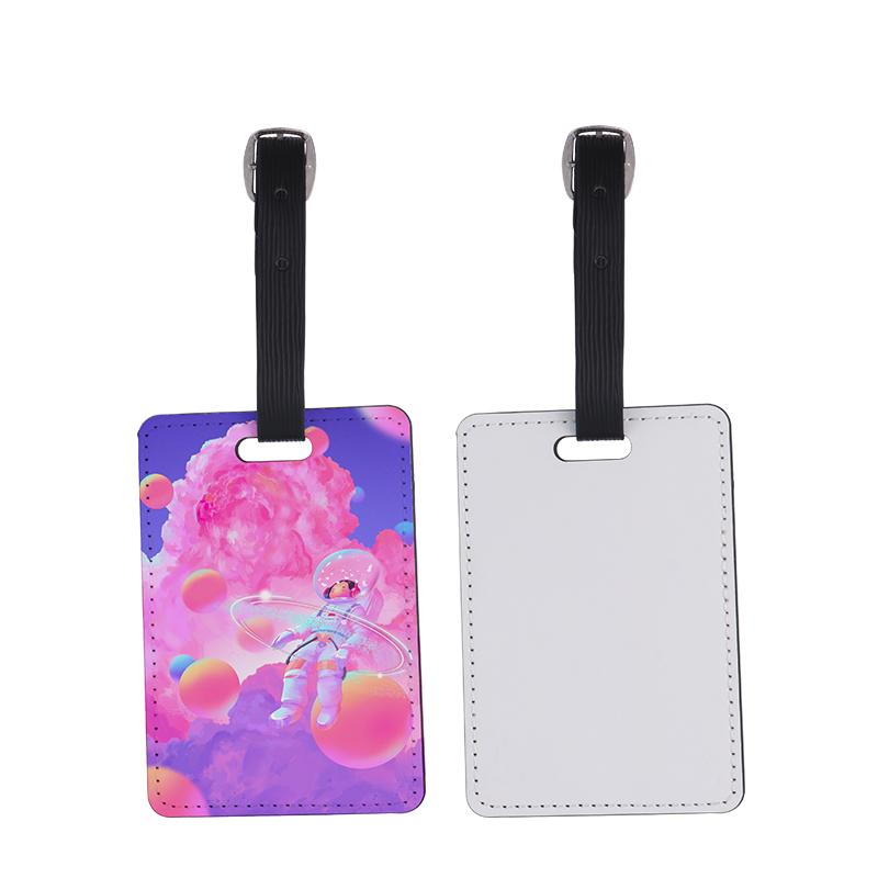 Sublimation Blank Double-sided  PU Leather Luggage Tags