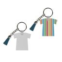 Sublimation FRP Double-sided Tassel Keychain-t-shirt