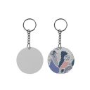 Sublimation PVC Double-sided keychain-round