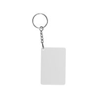 Sublimation PVC Double-sided keychain-rectangle