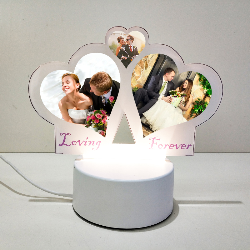 Night Light Lamp LOVE Heart Christmas Valentine's Day Gift for