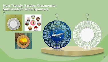 New Trendy Garden Ornaments Sublimation Wind Spinners