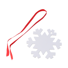 Sublimation Double-side Aluminum Christmas Ornaments-snowflake