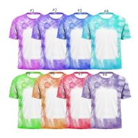 Sublimation Blank Unisex Bleached T-shirt-Rectangle-S