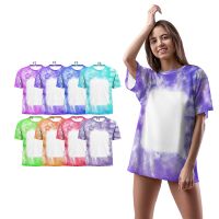 Sublimation Blank Unisex Bleached T-shirt-Rectangle-S