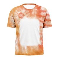 Sublimation Blank Unisex Bleached T-shirt-Rectangle-S