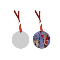 Sublimation Blank Double-sided HPP Christmas Ornaments-round