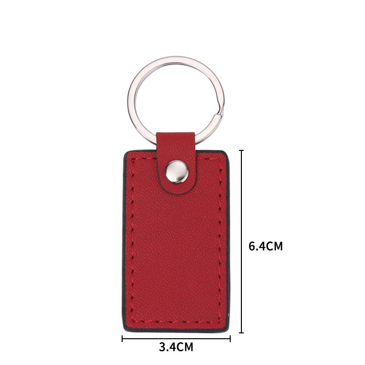 Leather Key holder Laser Engraving Logo Keyring Leather keychains